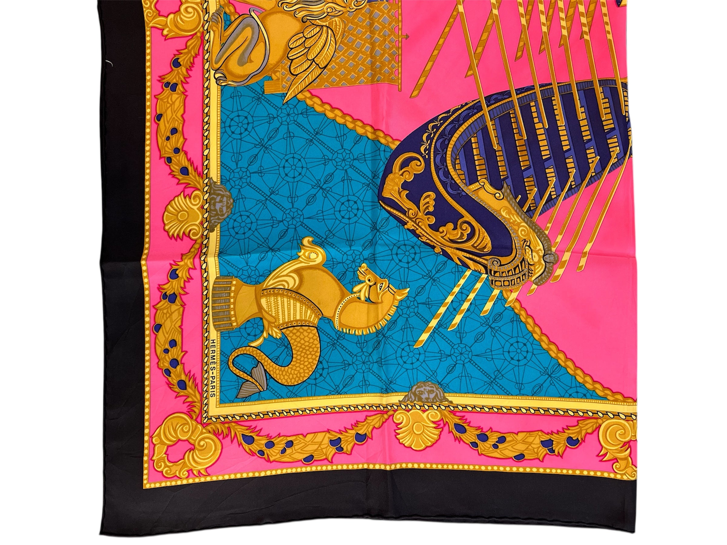 Hermès silk scarf LES BISSONE DE VENISE