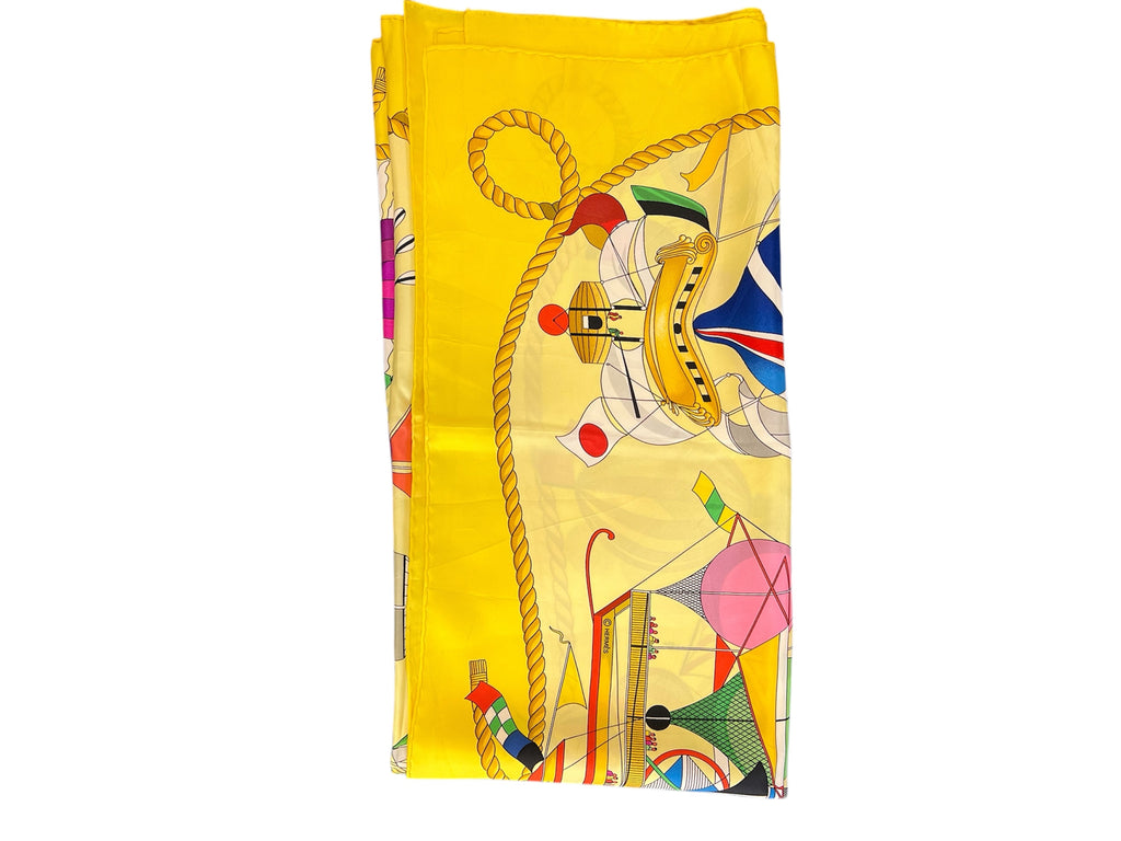 Hermès silk scarf LES FOLIES DU CIEL
