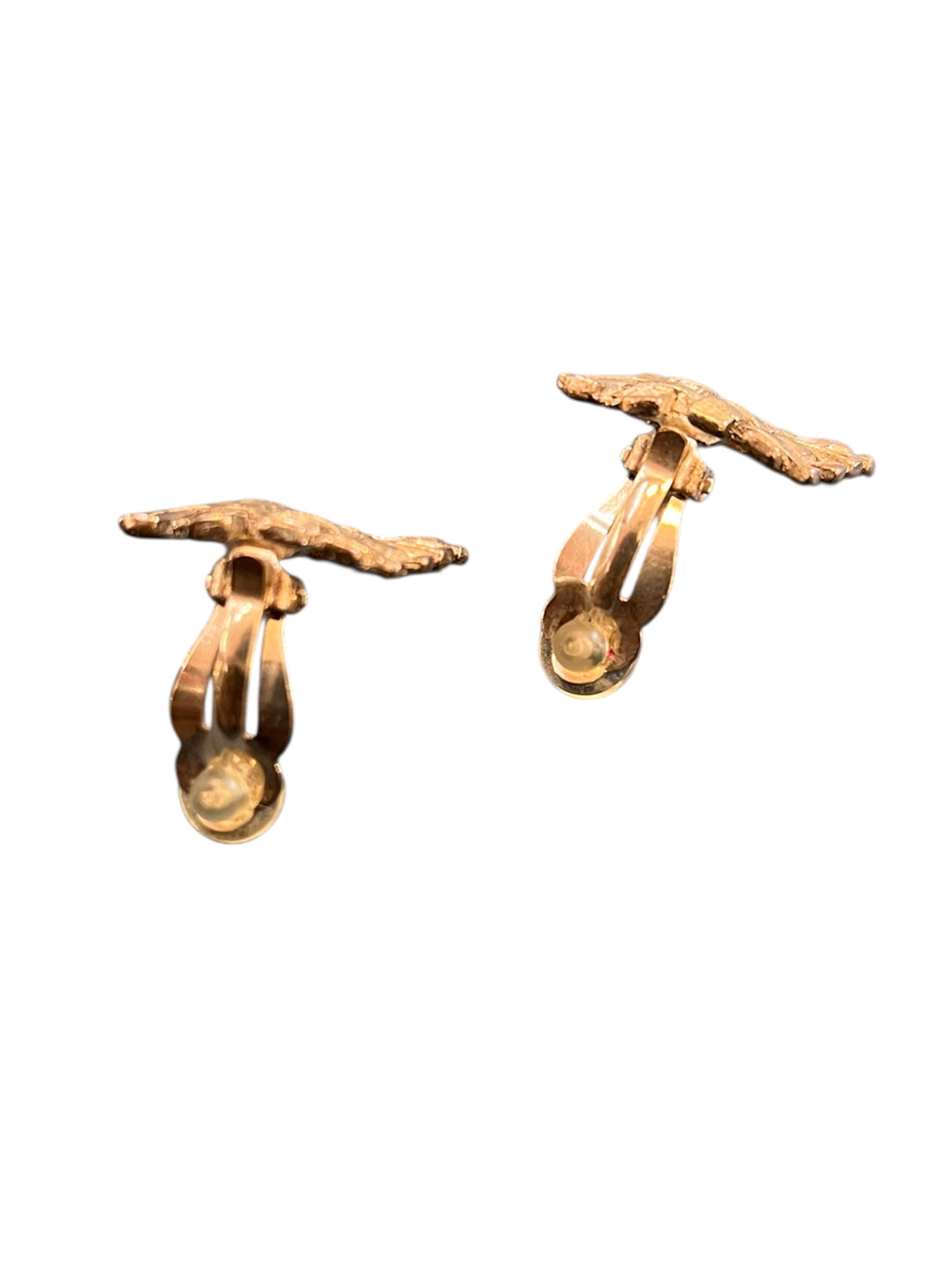 Yves Saint Laurent clip-on earrings silver-tone metal