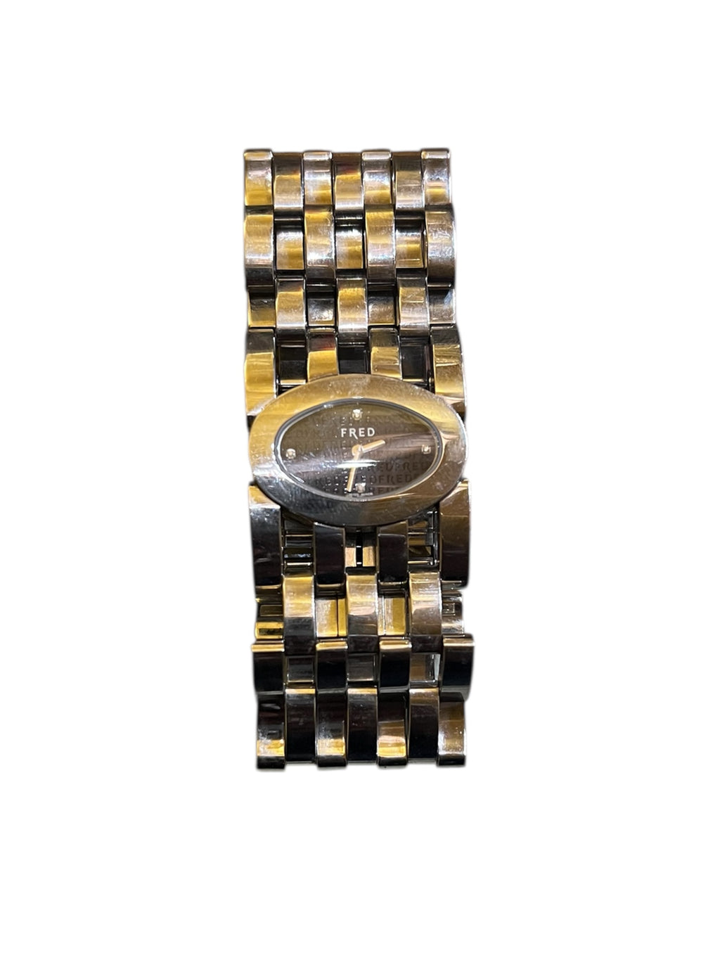 Elegant silver Fred timepiece