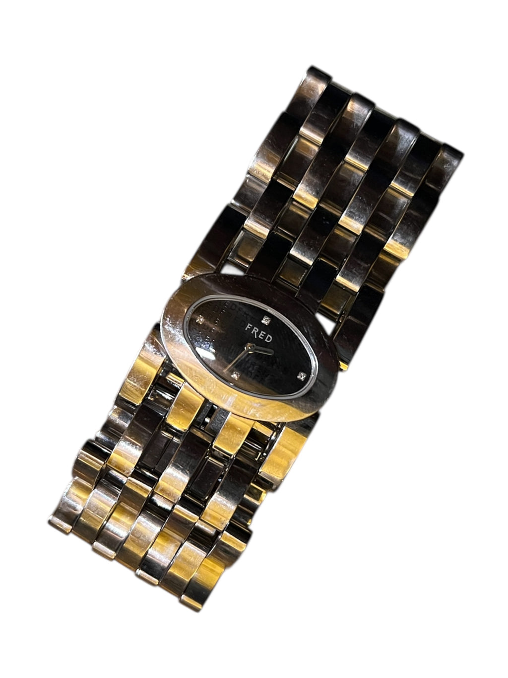 Elegant silver Fred timepiece