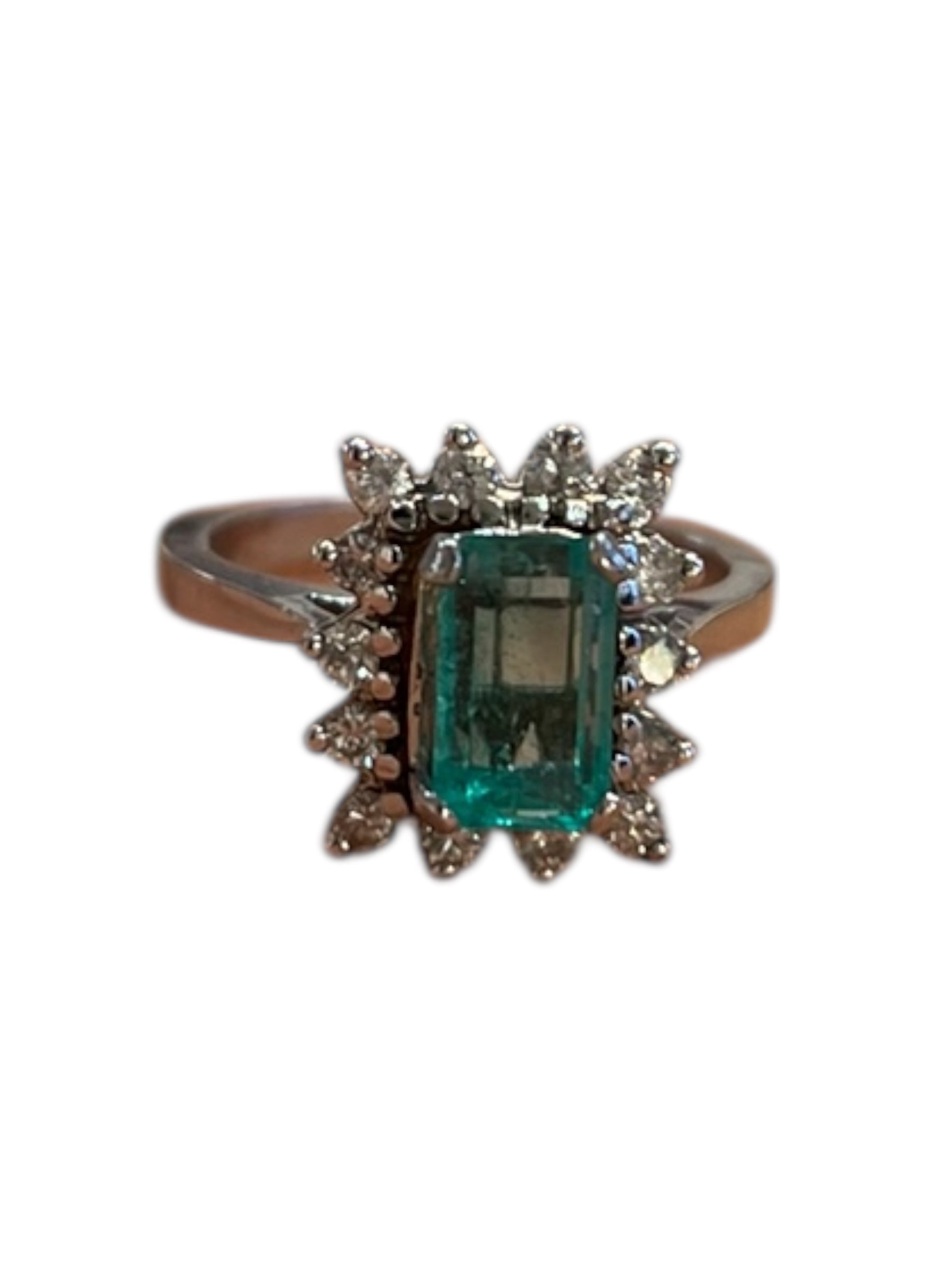 Ring in 14K white gold