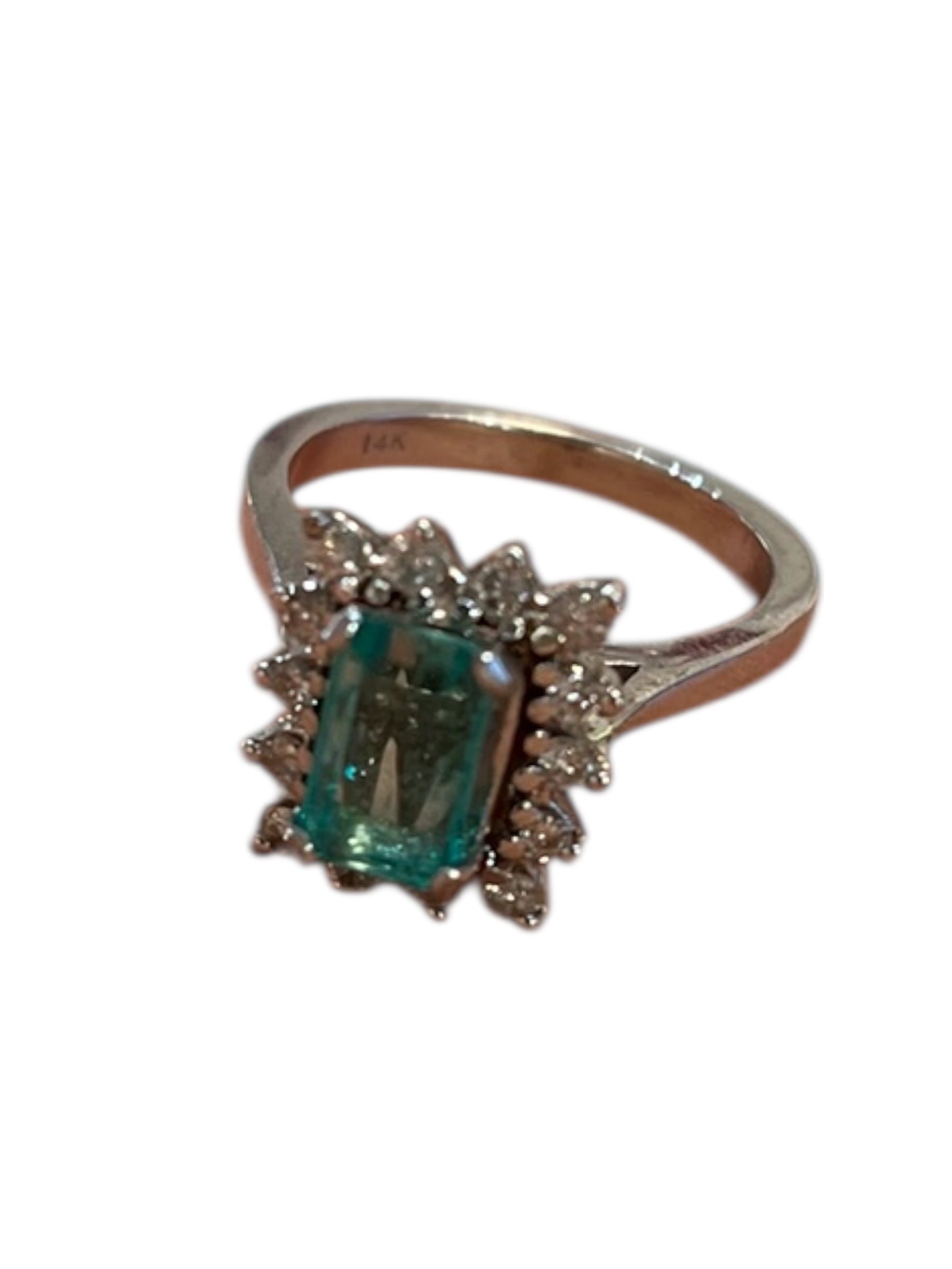 Ring in 14K white gold