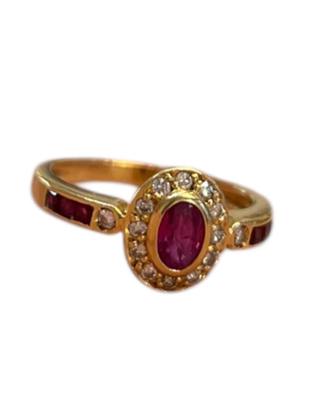 French 60's Pompadour' ring in 18K yellow gold