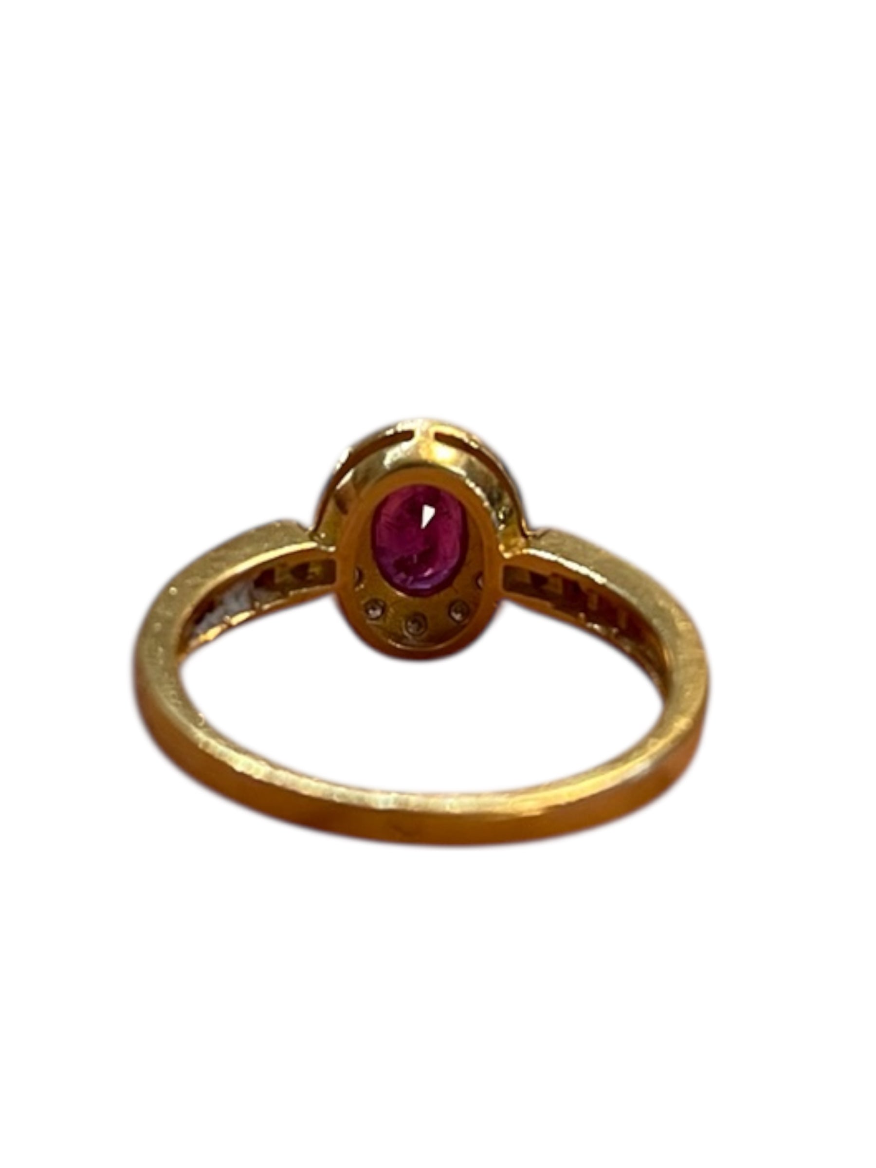 French 60's Pompadour' ring in 18K yellow gold
