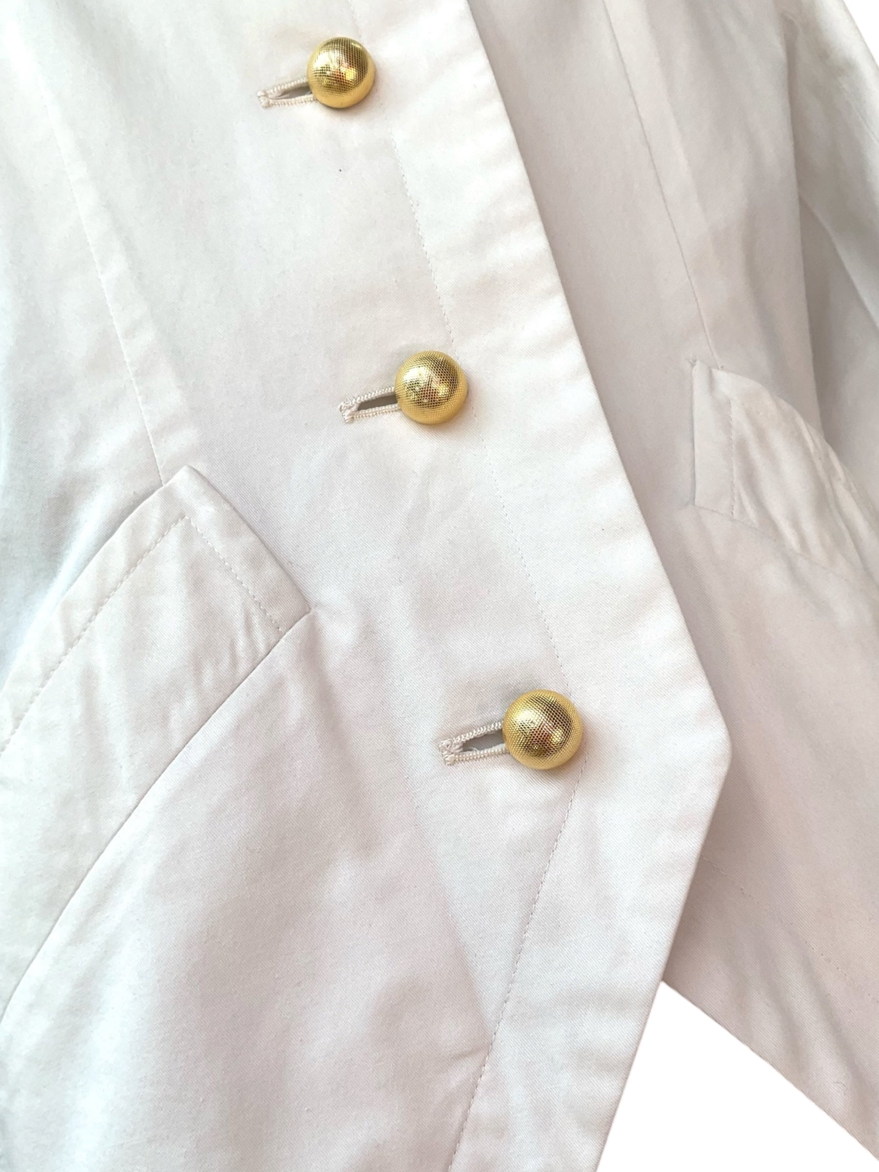 Yves Saint Laurent Rive Gauche White Jacket
