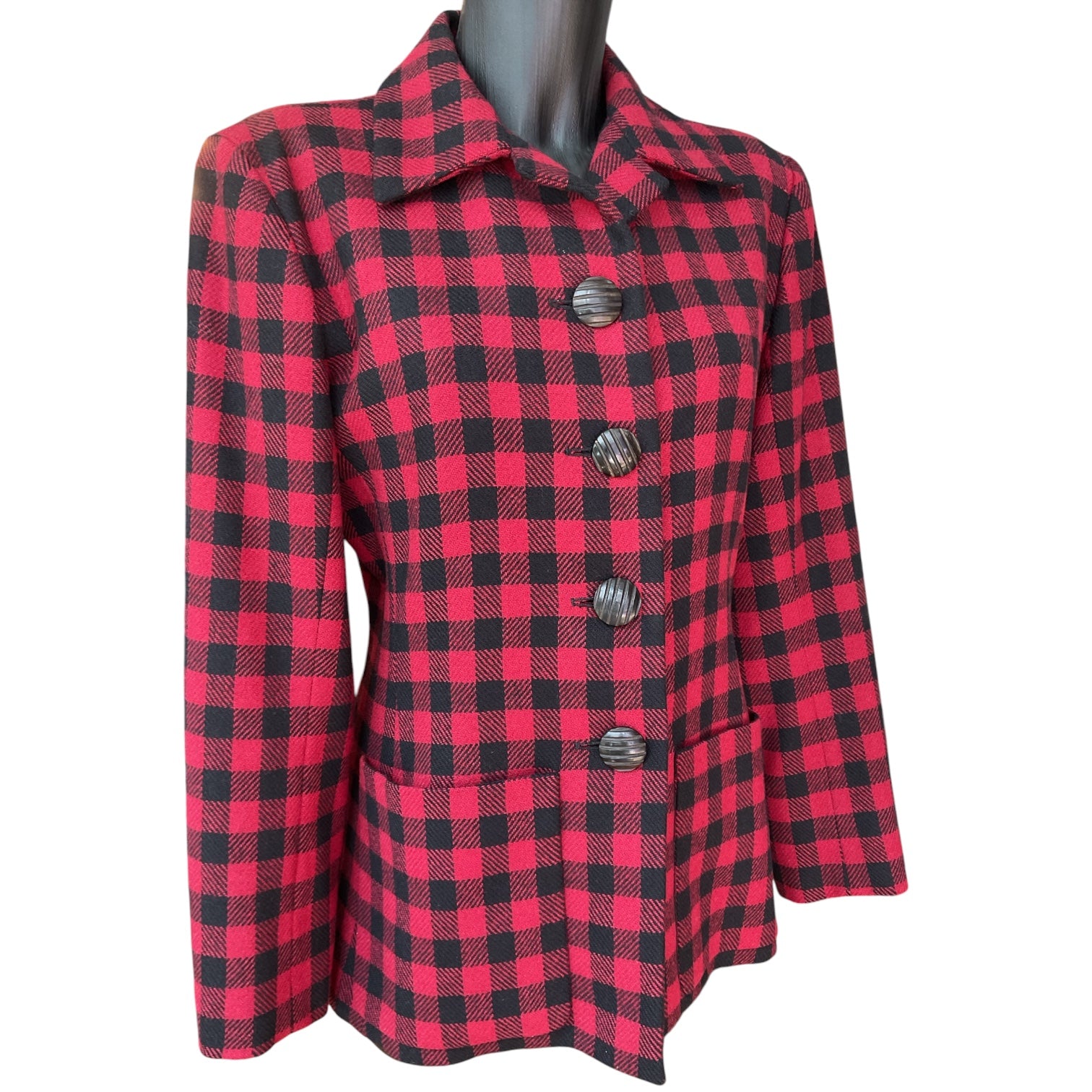 Yves Saint Laurent Rive Gauche Tartan Jacket