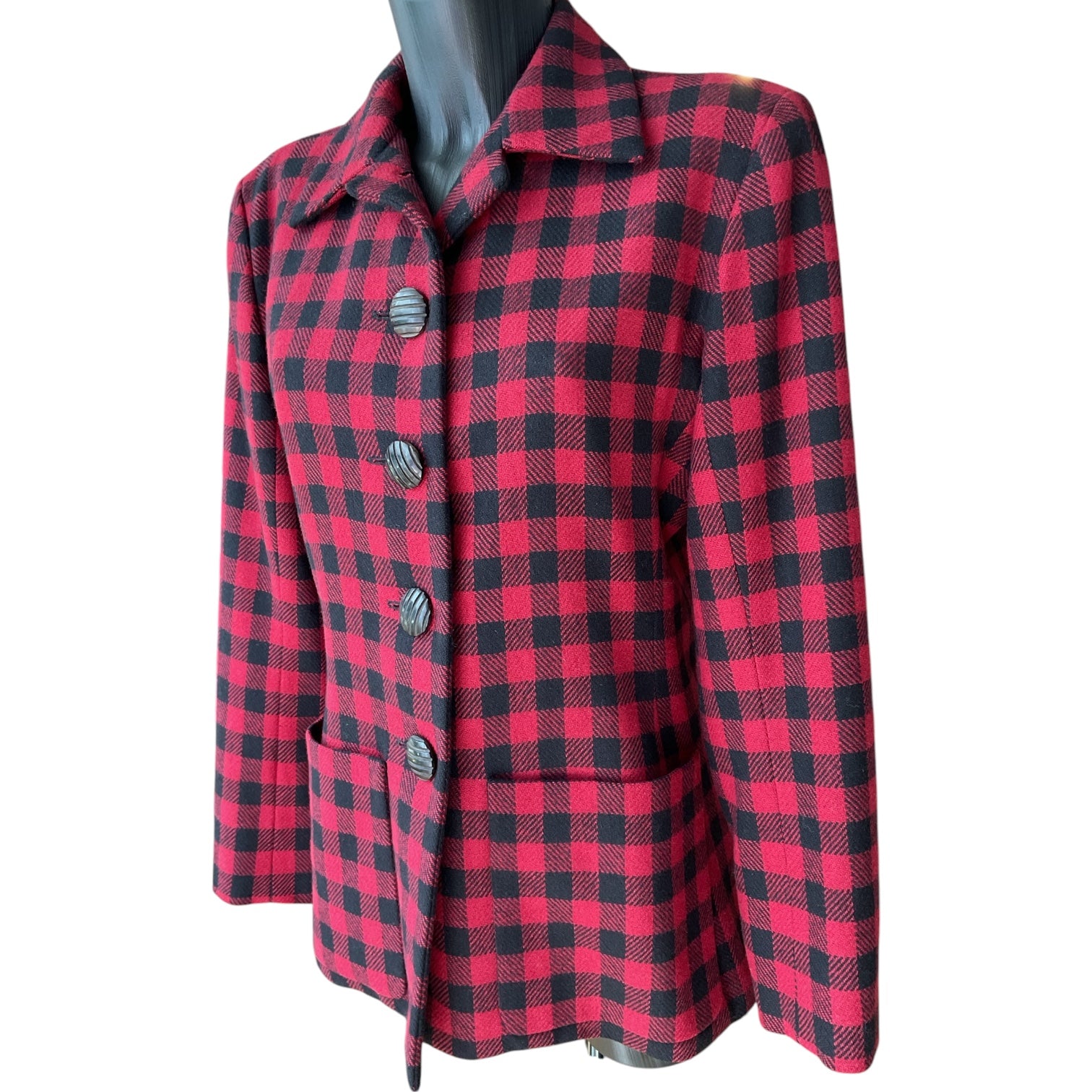 Yves Saint Laurent Rive Gauche Tartan Jacket