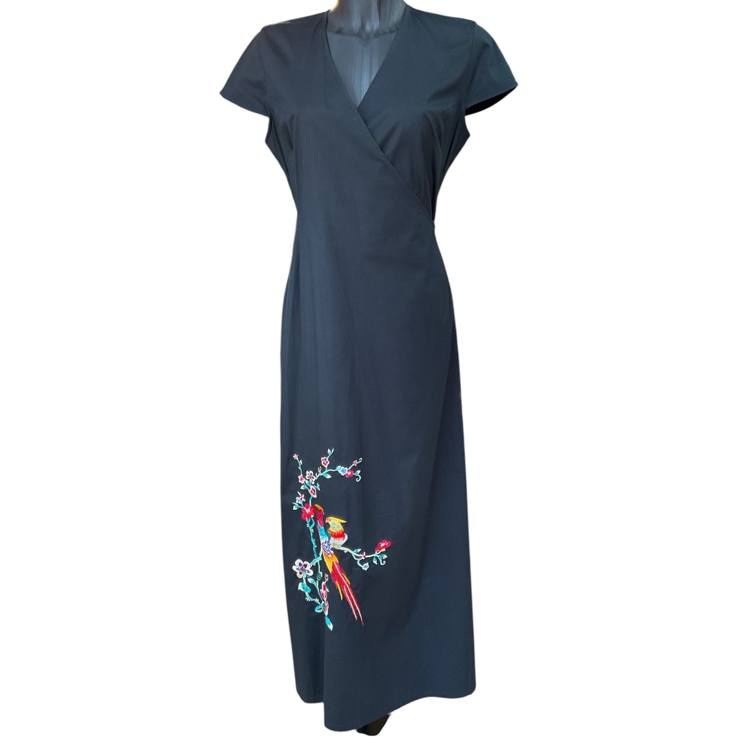 Kenzo Black Wrap Dress