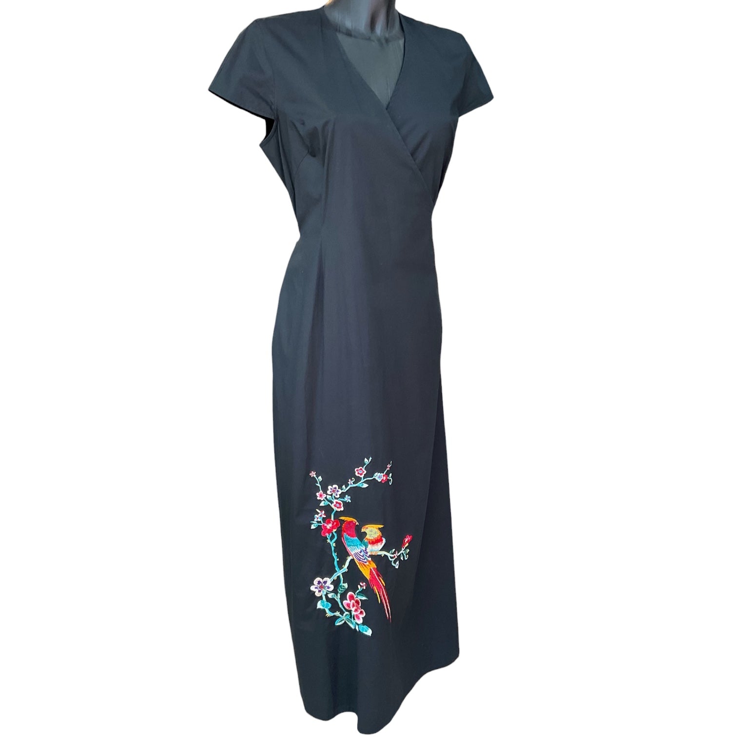 Kenzo Black Wrap Dress – Opulence Vintage