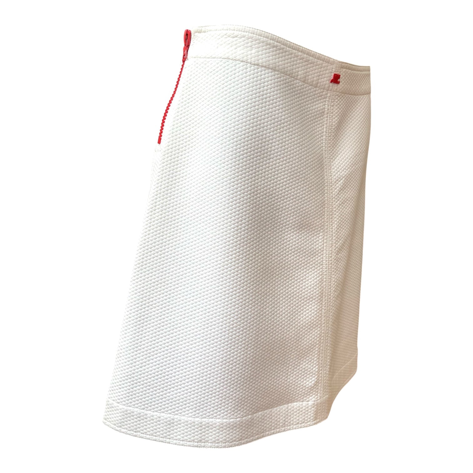 Courreges White and Red Skirt