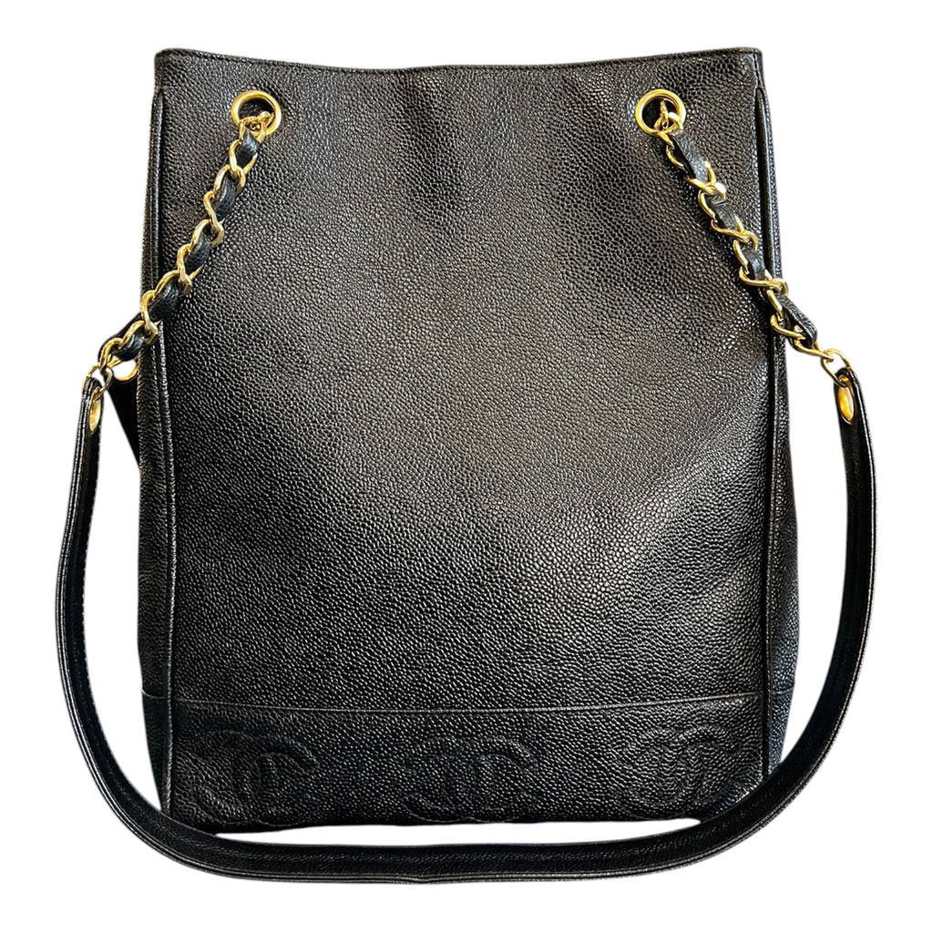 1994 Chanel Triple CC Caviar Tote