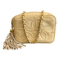 1994 Chanel Triple CC Lambskin Tassel Chain Camera Shoulder Bag