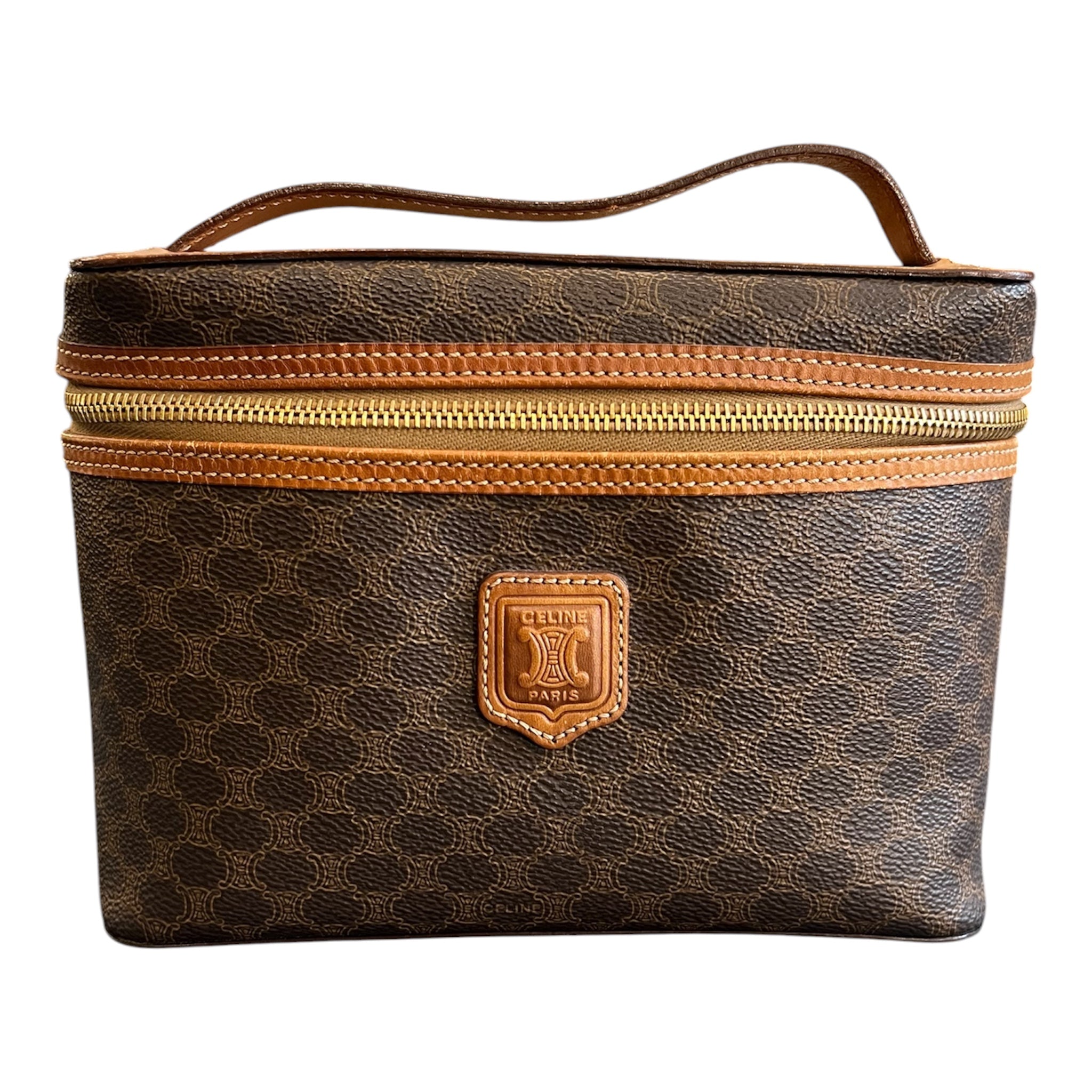 Céline Acadam Coated Canvas Vanity Bag – Opulence Vintage