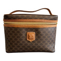 Céline Acadam Coated Canvas Vanity Bag