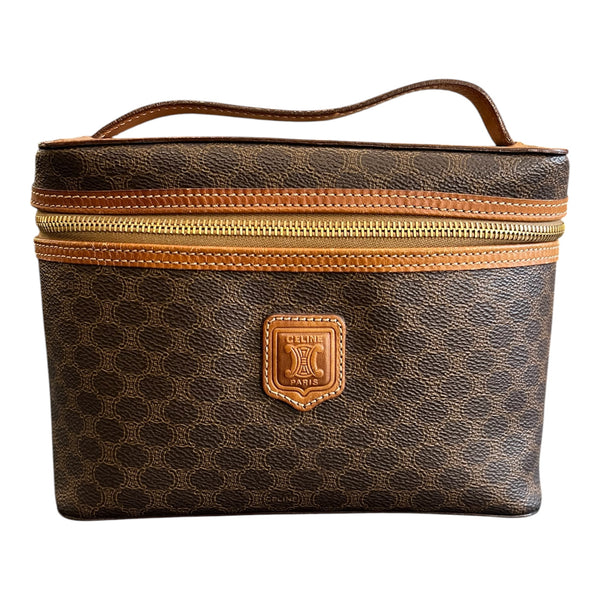 Céline Acadam Coated Canvas Vanity Bag – Opulence Vintage