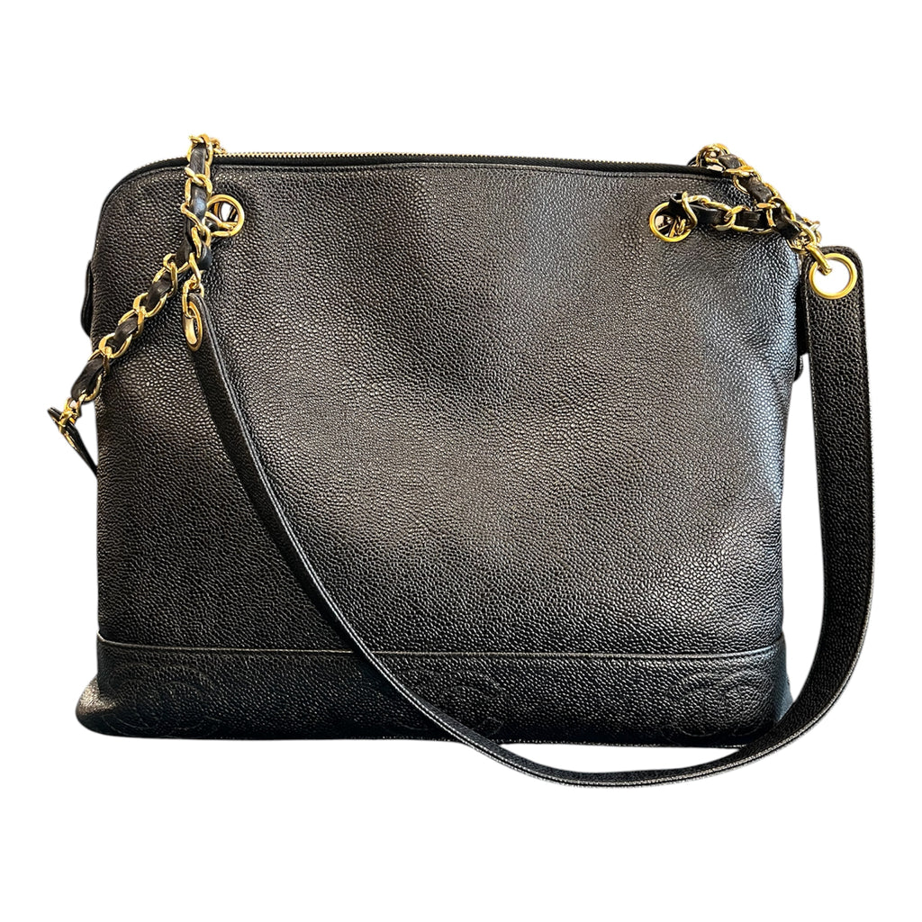1996 Chanel Triple CC Caviar Shoulder Bag