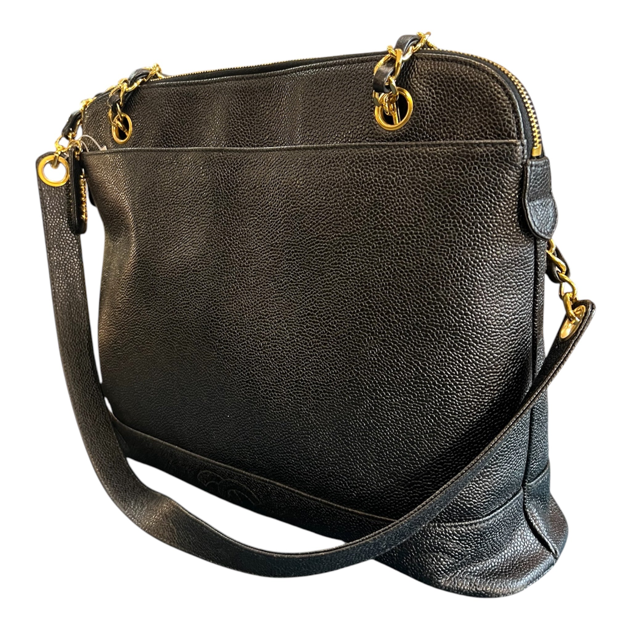 1996 Chanel Triple CC Caviar Shoulder Bag