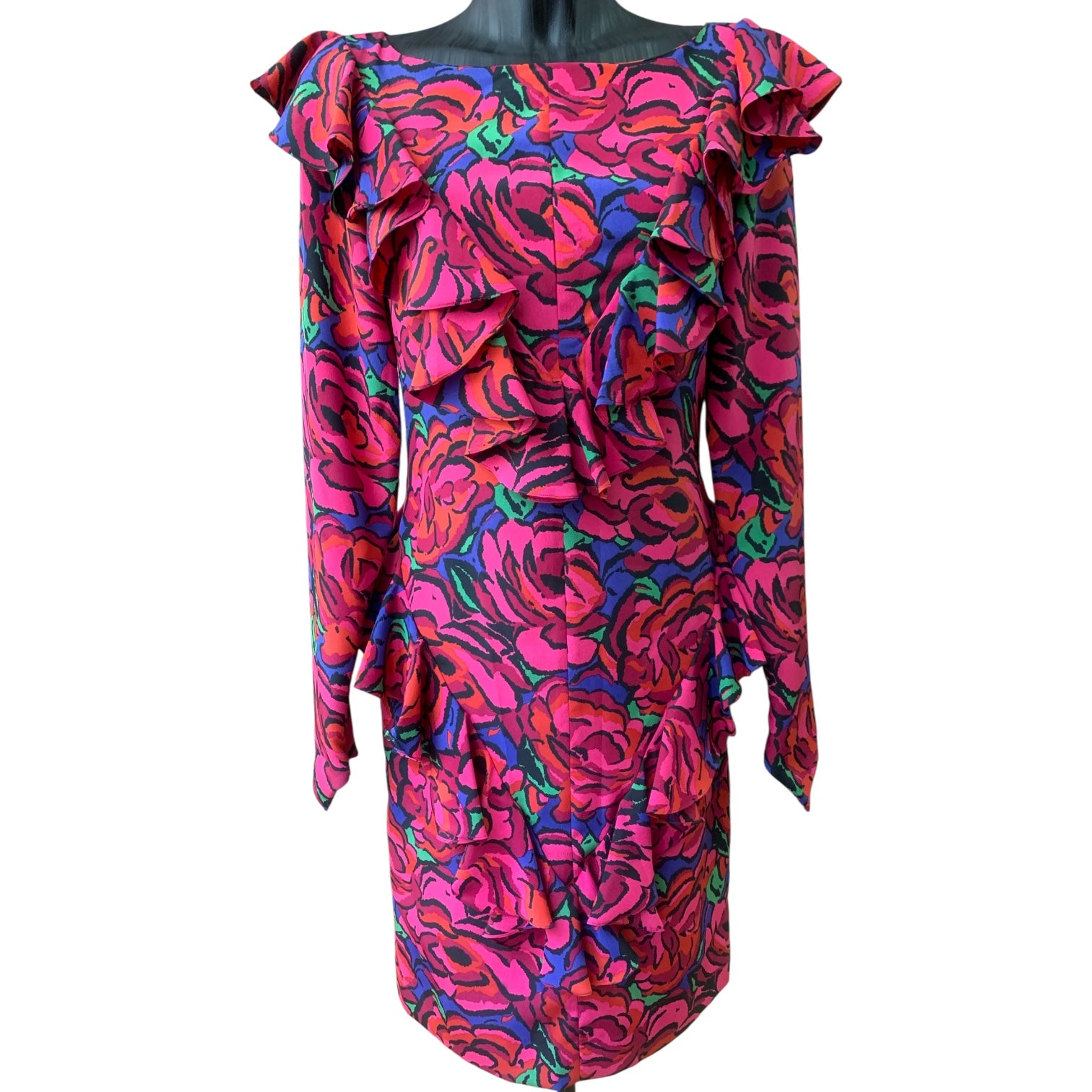 Balenciaga Pink Floral Dress
