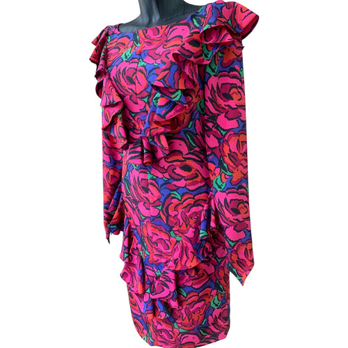 Balenciaga Pink Floral Dress