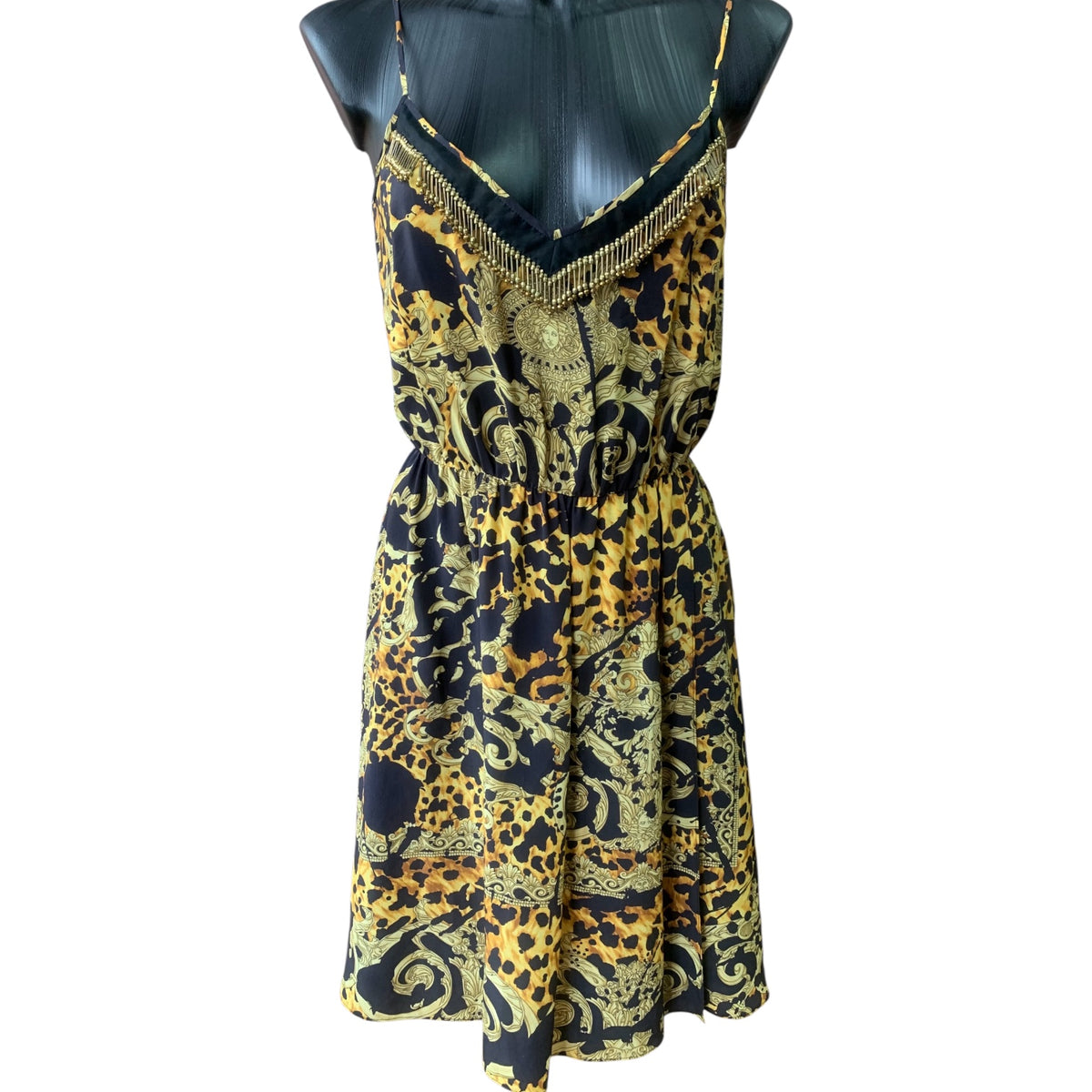 Versace Black & Gold Dress – Opulence Vintage