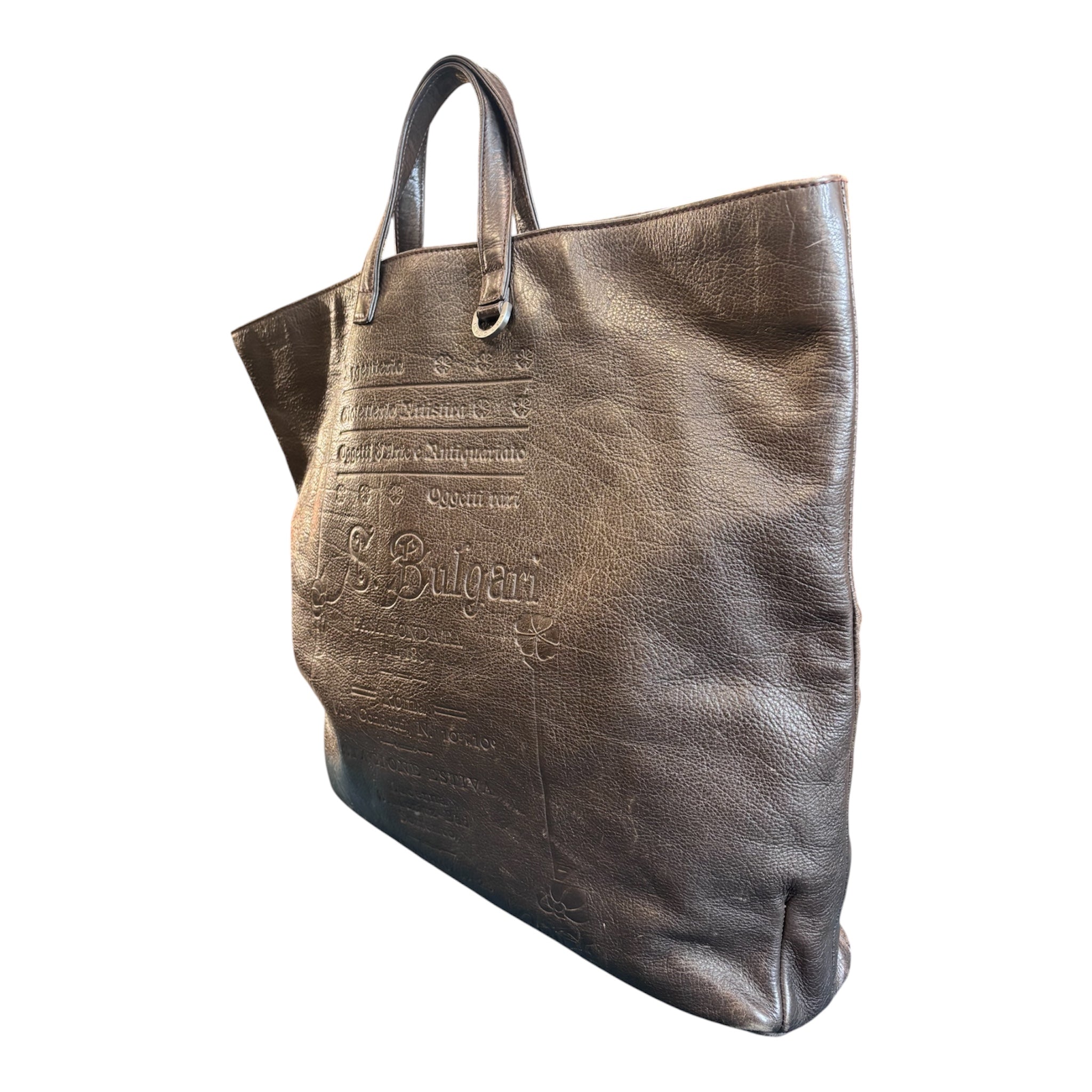 Bulgari Brown Leather Handbag