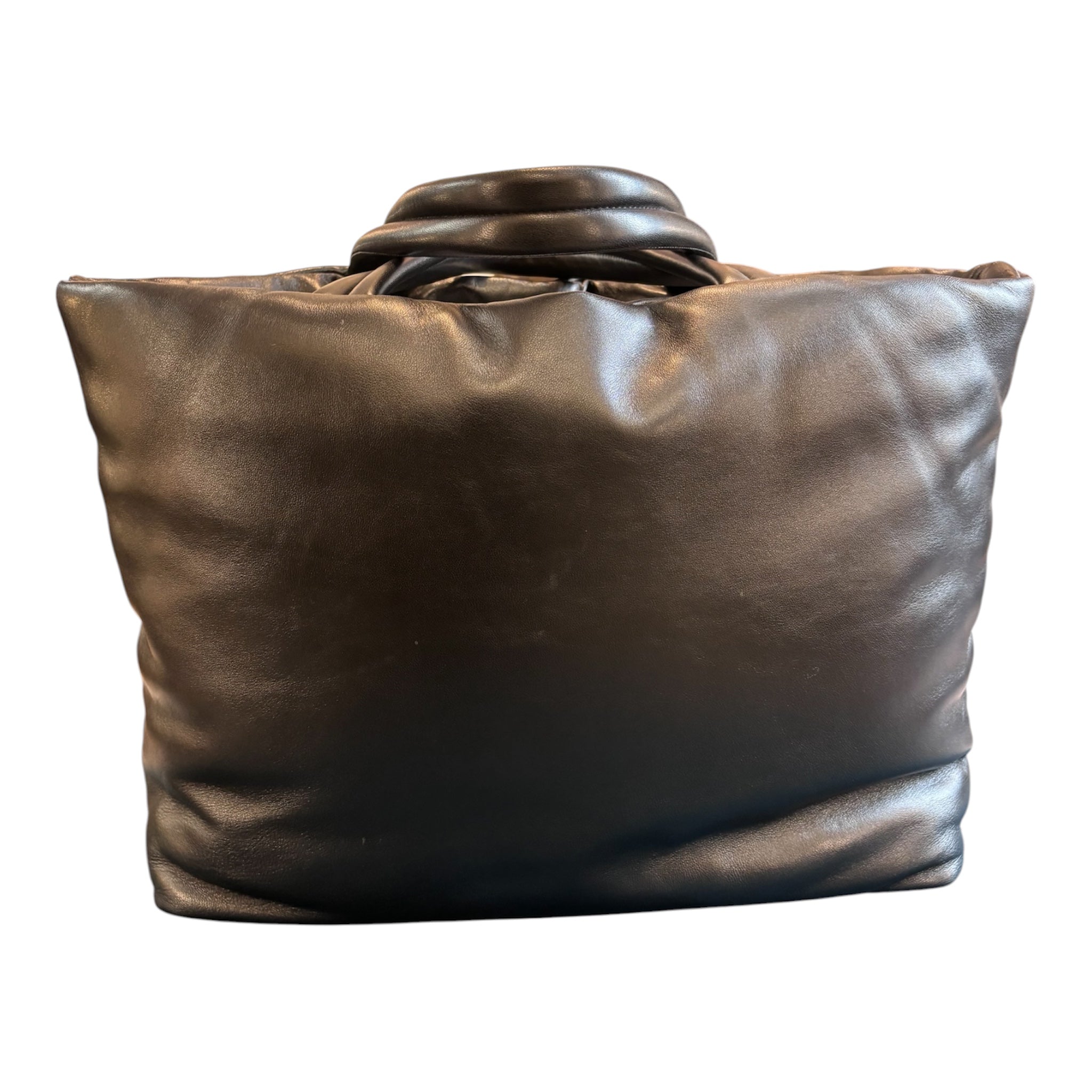 Saint Laurent Black Leather Tote Bag