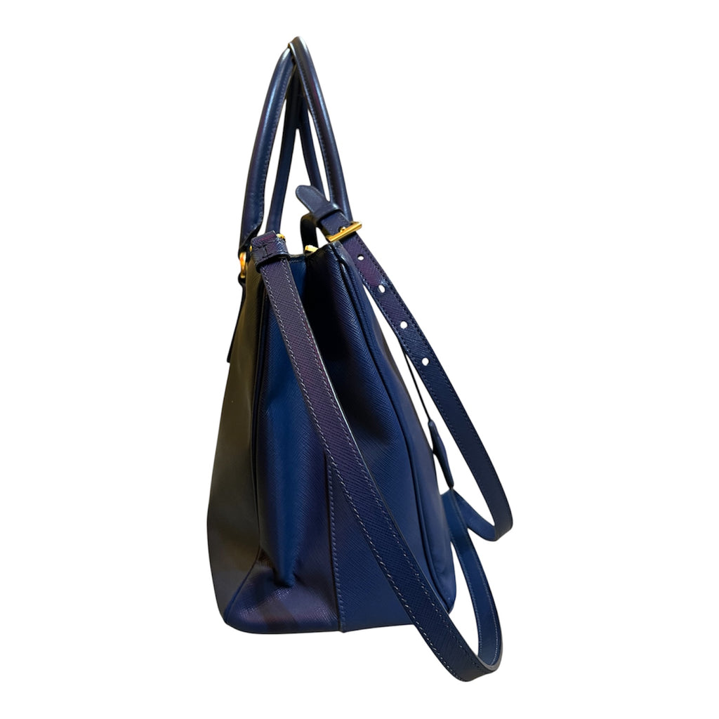 Prada Blue Leather Handbag