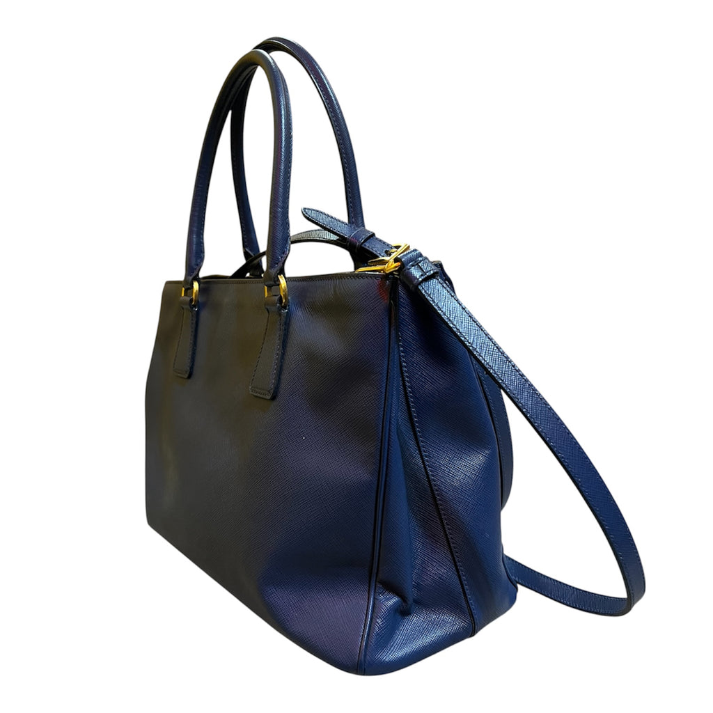 Prada Blue Leather Handbag