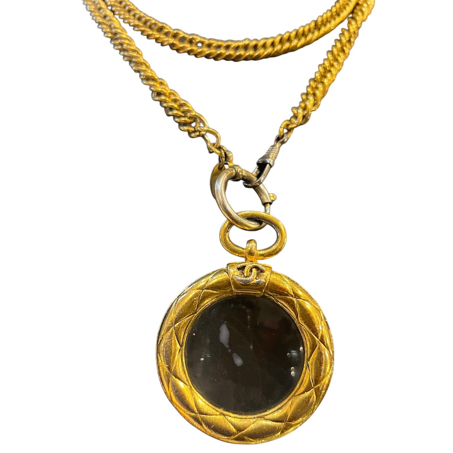 Chanel 'Loupe' necklace in gold