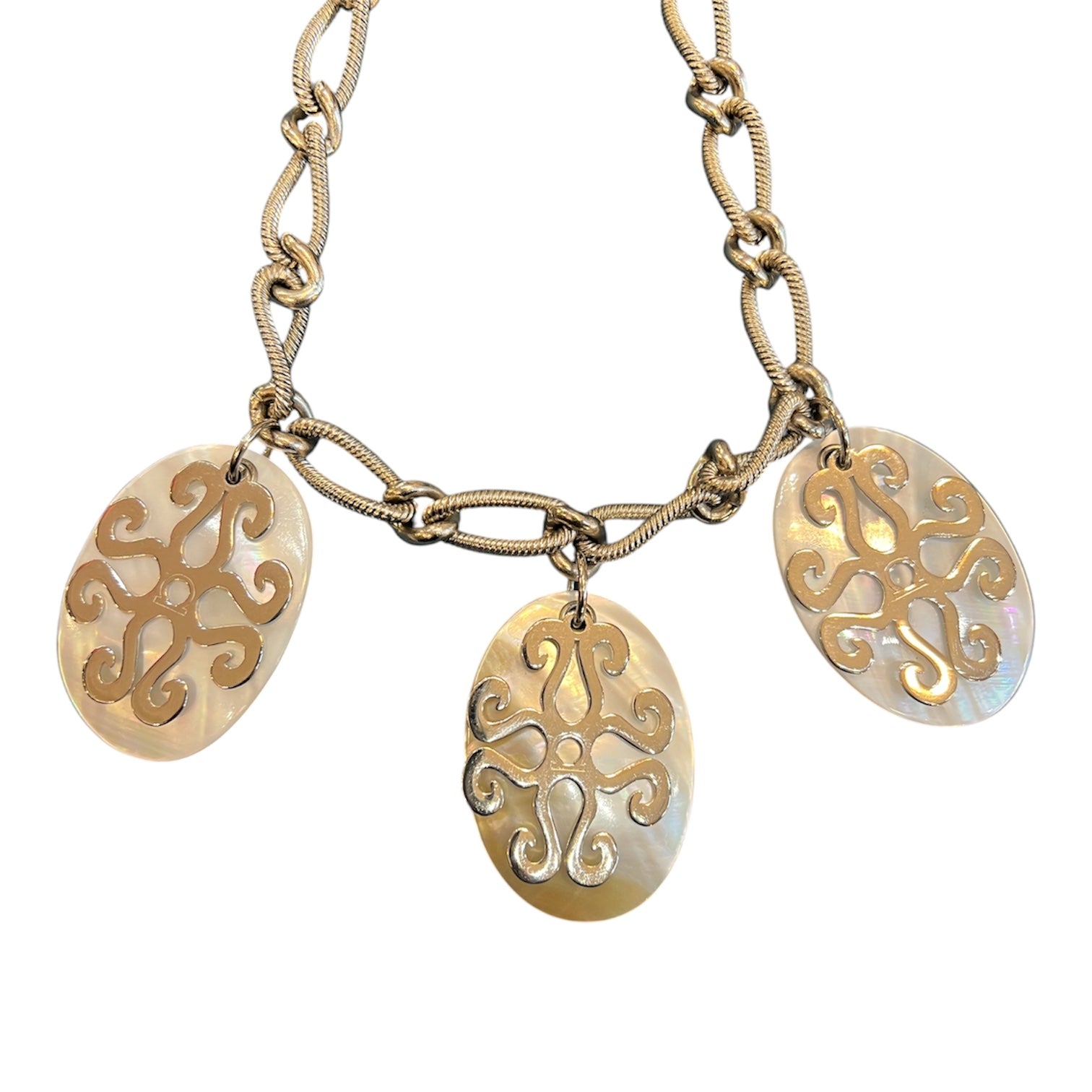 Ferragamo Silver Chain Necklace