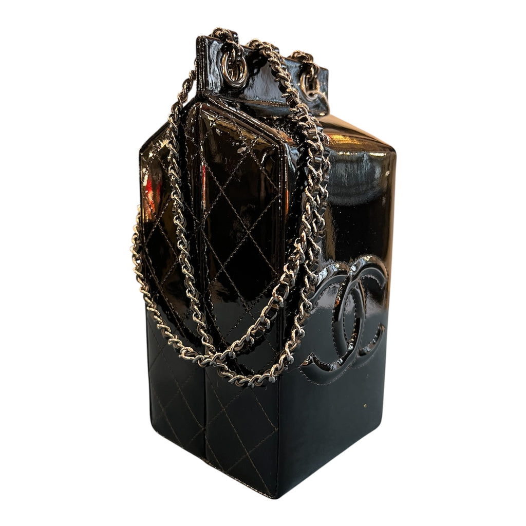 2014 Chanel Patent Milk Carton Crossbody Handbag