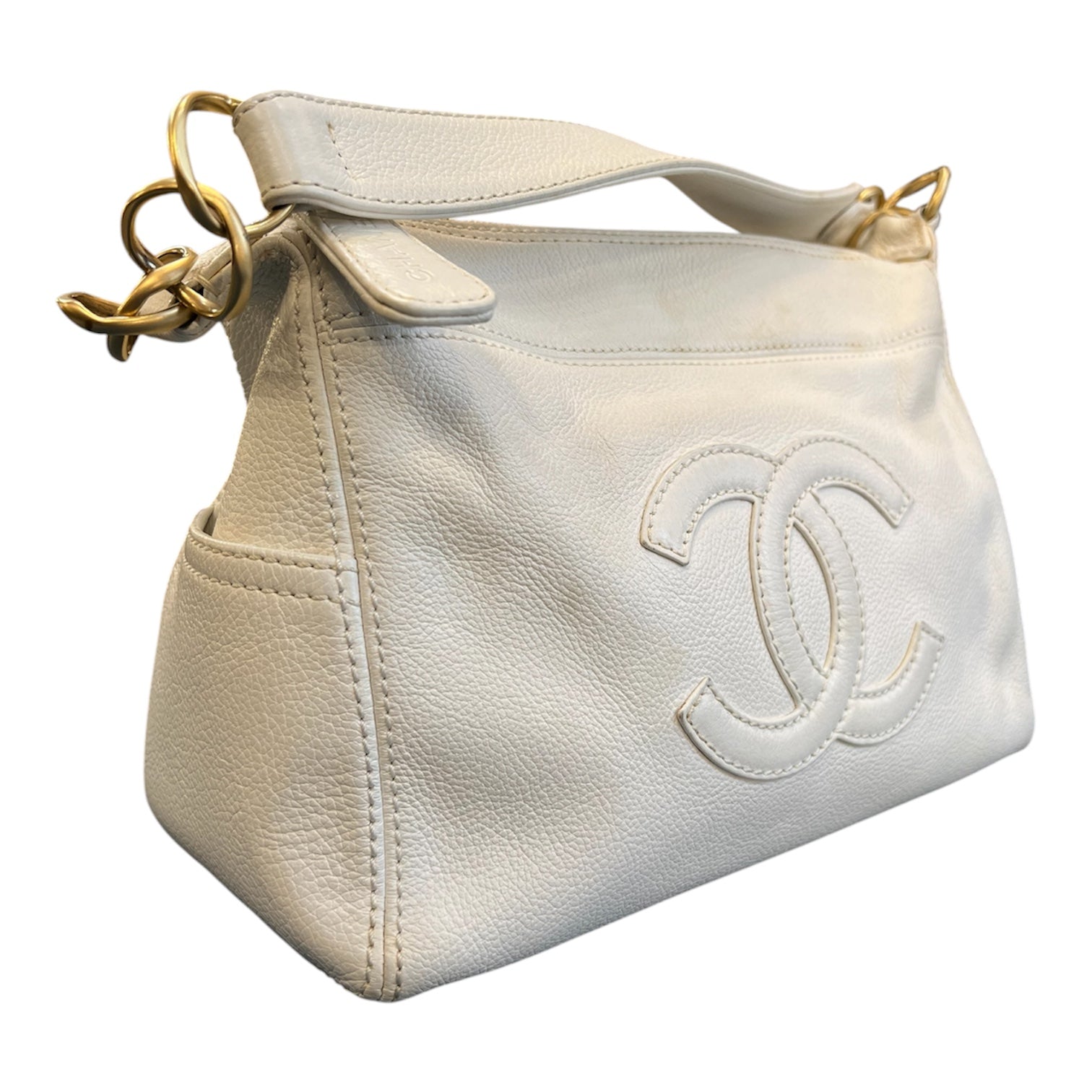 2003 Chanel CC Caviar Chain Shoulder Bag