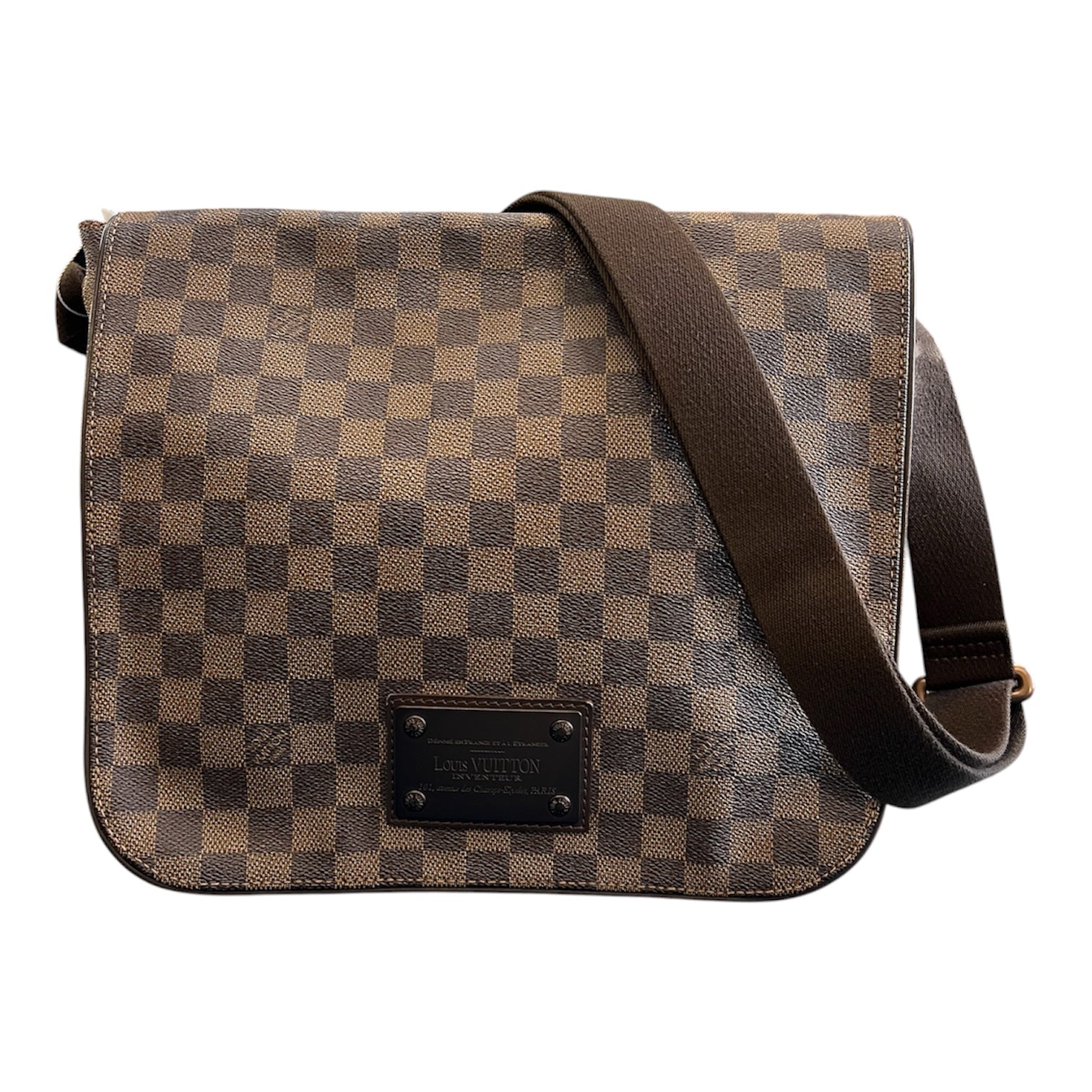 2009 Louis Vuitton Damier Ebene Brooklyn MM Handbag