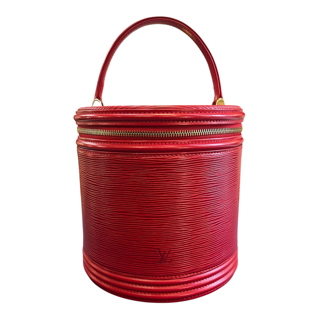 Louis Vuitton Epi Leather Handbag, Cannes Red