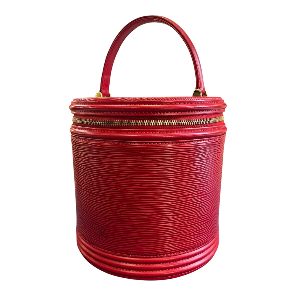 Louis Vuitton Epi Leather Handbag, Cannes Red