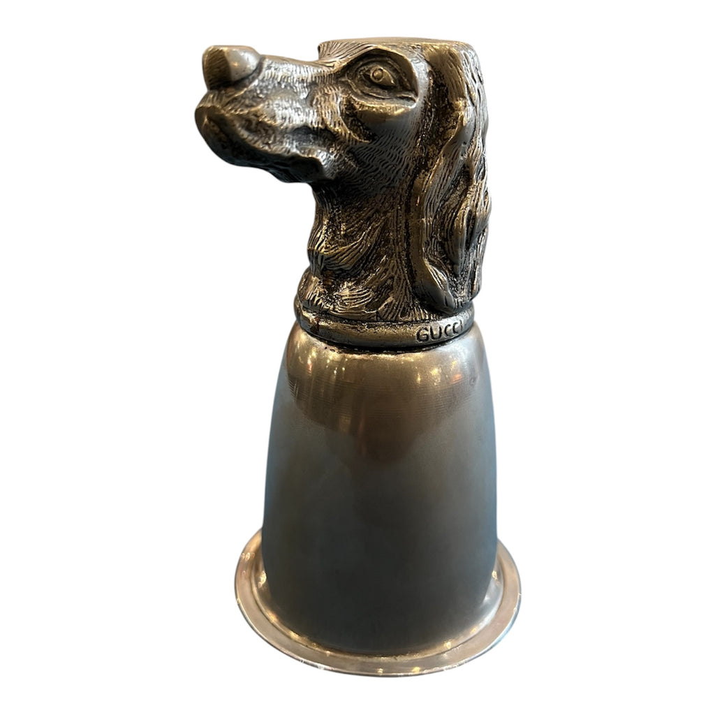 Gucci Silver Dog Head Cup