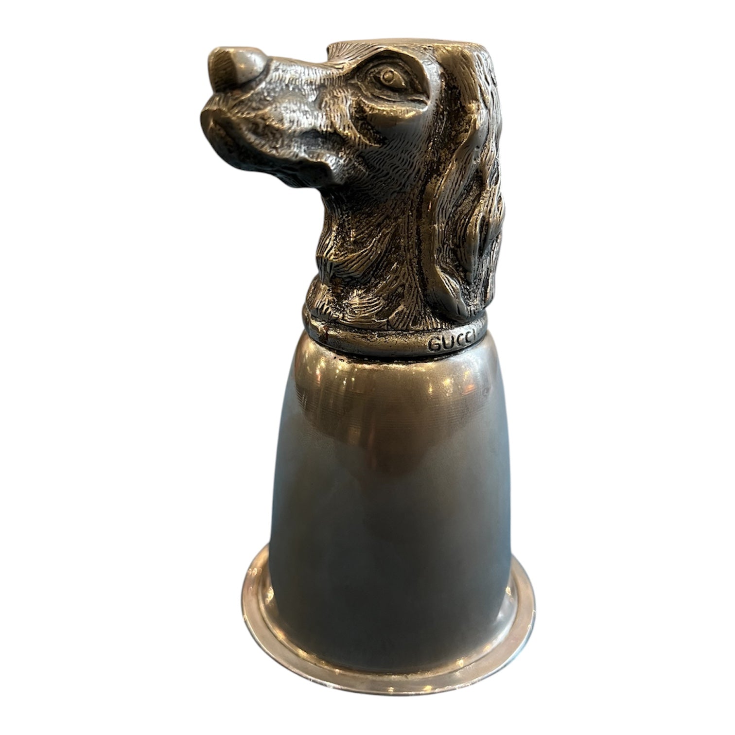 Gucci Silver Dog Head Cup