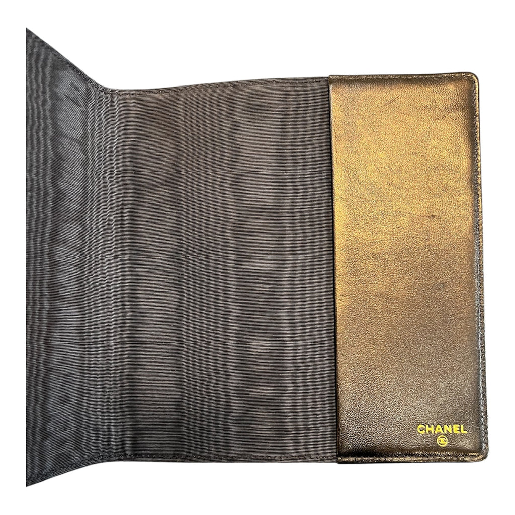 Chanel Notebook, Black Lambskin Leather