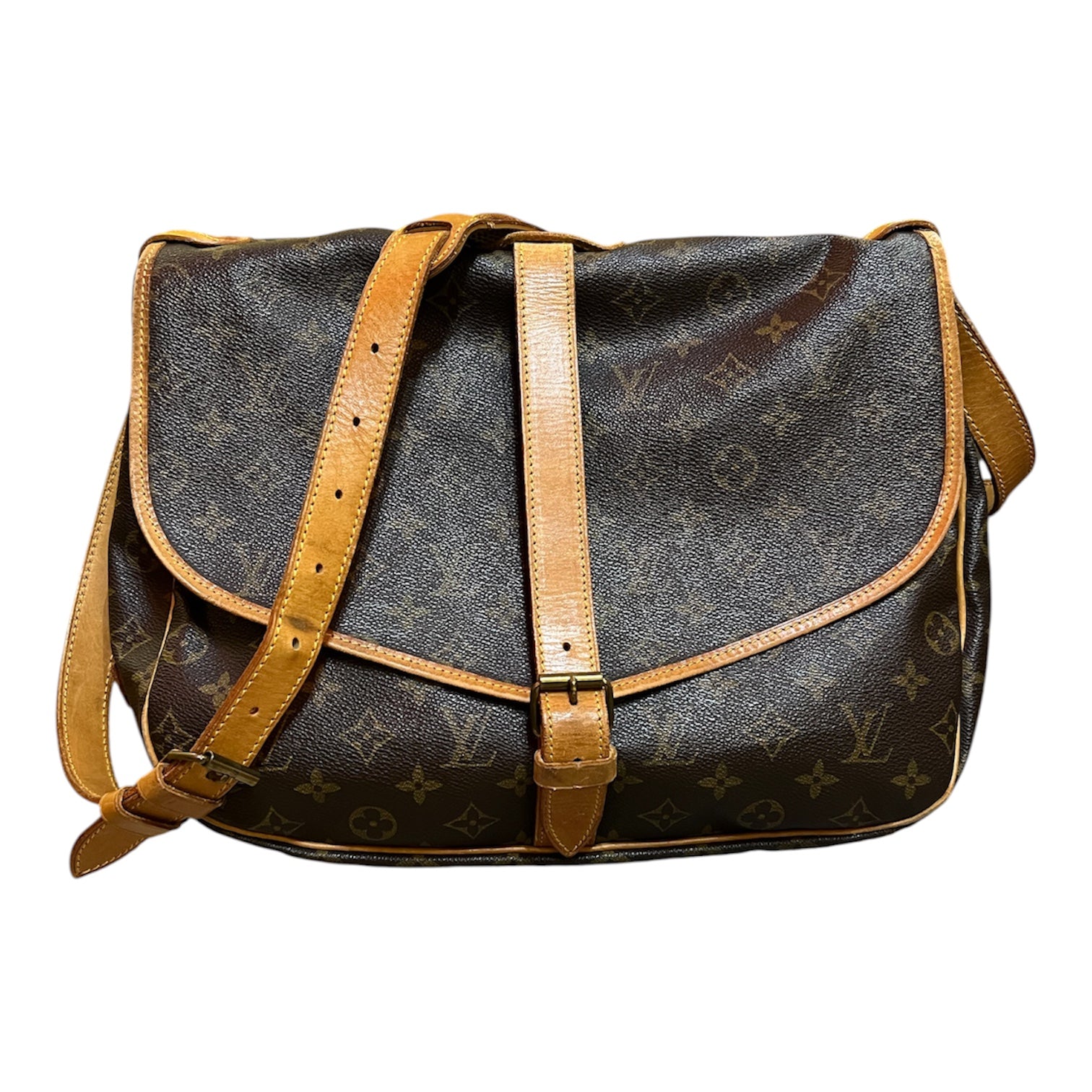 1992 Louis Vuitton Monogram Saumur 35 Shoulder Bag
