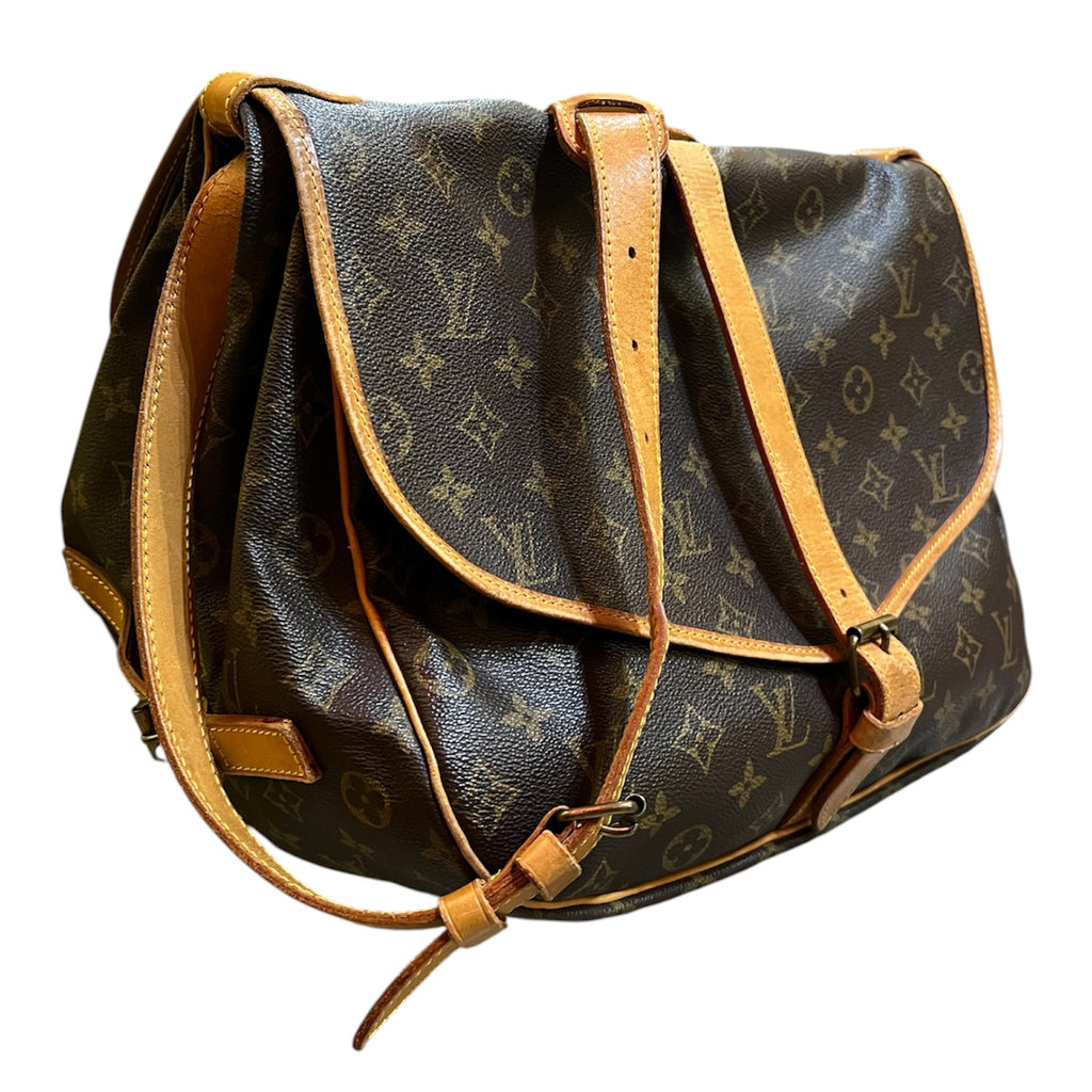 1992 Louis Vuitton Monogram Saumur 35 Shoulder Bag
