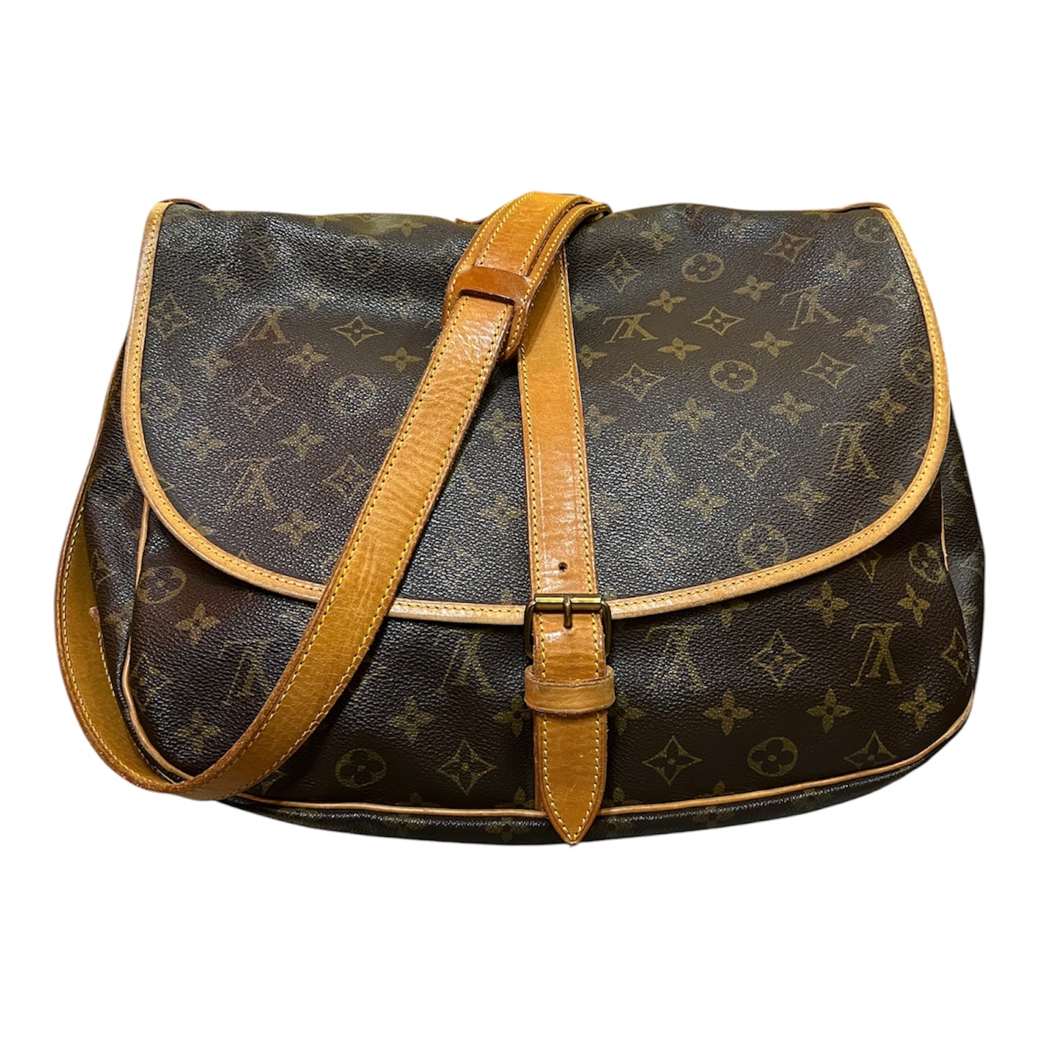 1992 Louis Vuitton Monogram Saumur 35 Shoulder Bag