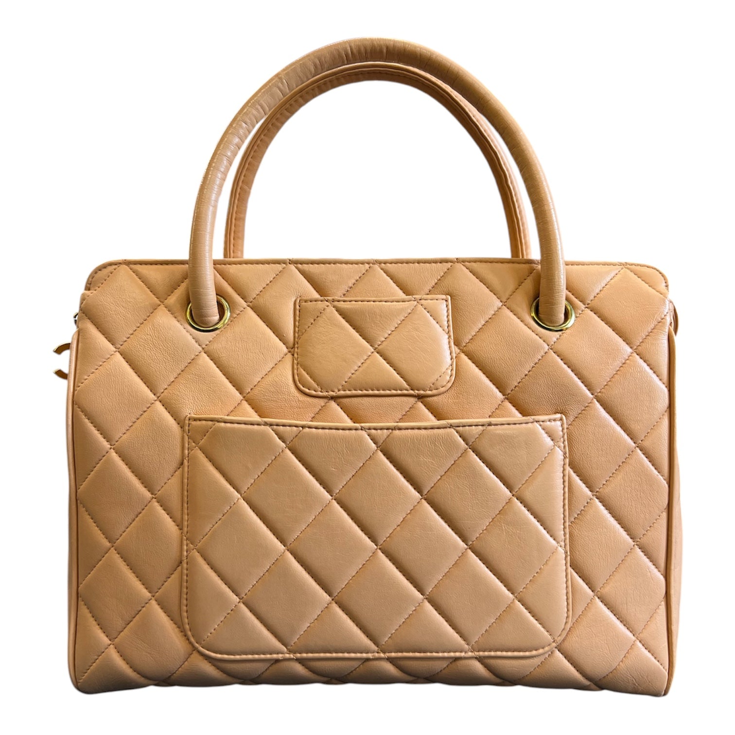1994 Chanel Quilted Pink Lambskin Handbag