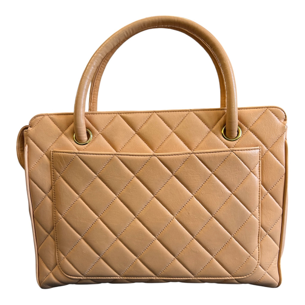 1994 Chanel Quilted Pink Lambskin Handbag