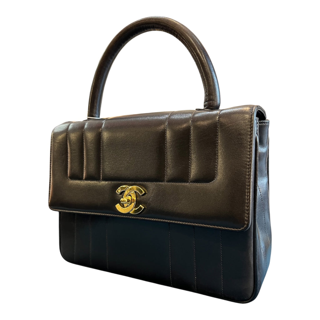 1994 Chanel ‘Mademoiselle Kelly’ lambskin handbag with handles