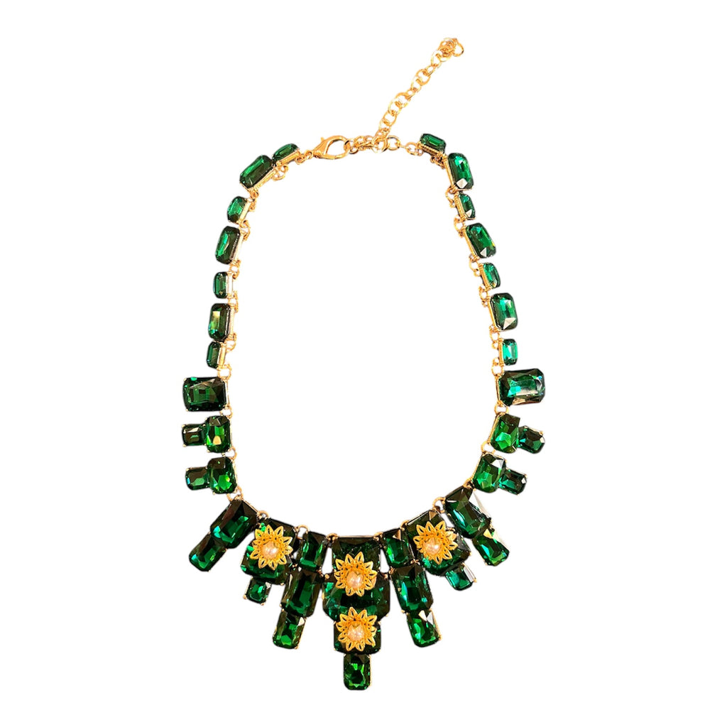 Dolce&Gabbana ‘Golden’ and Emerald Pearl Necklace