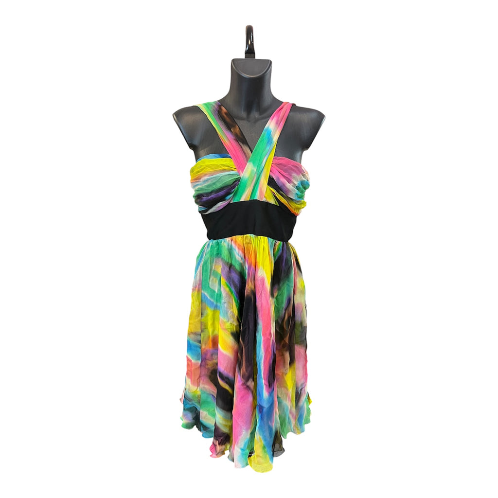 Dolce&Gabbana Multicolor Short Dress, Polyester/Silk