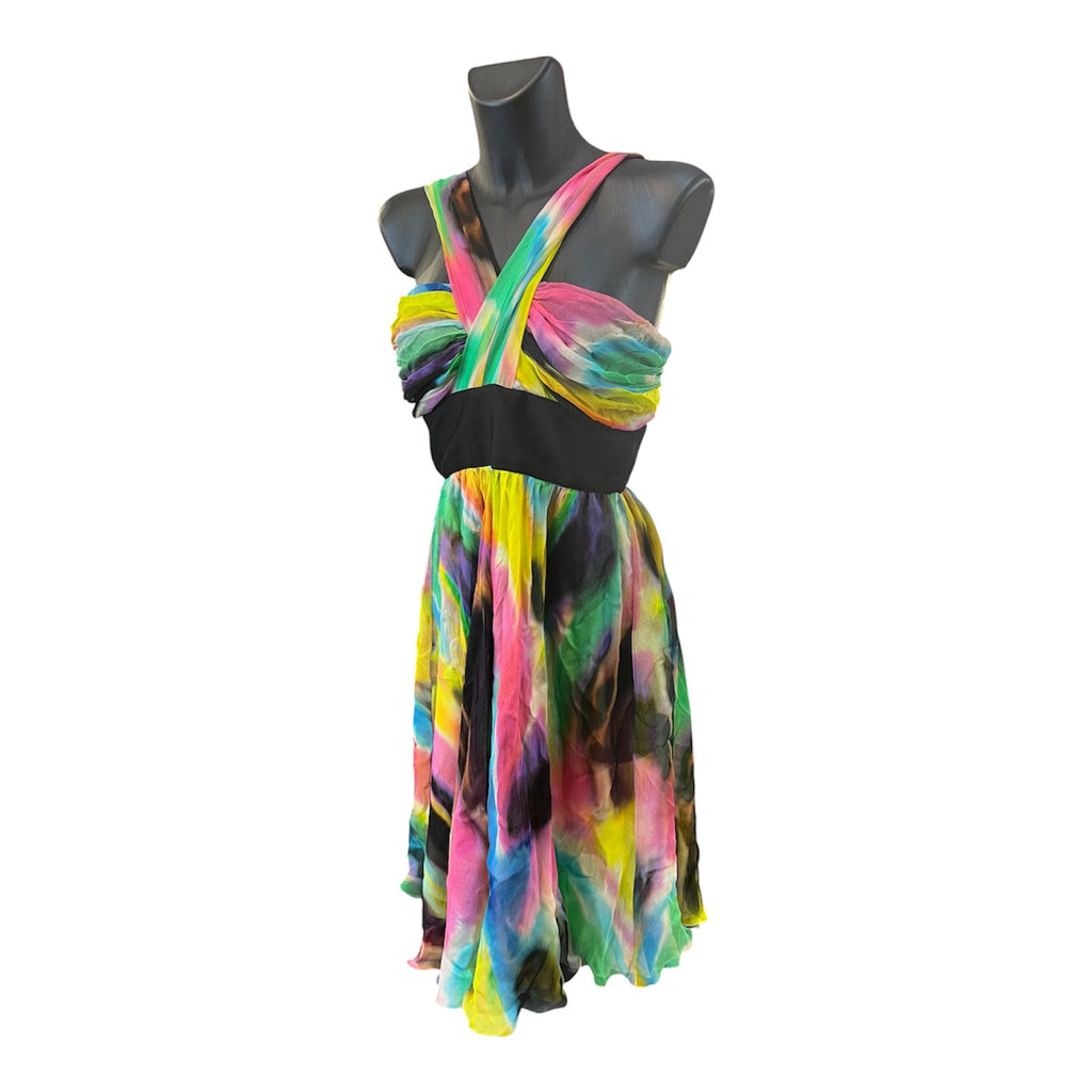 Dolce&Gabbana Multicolor Short Dress, Polyester/Silk