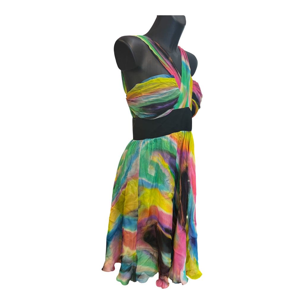 Dolce&Gabbana Multicolor Short Dress, Polyester/Silk