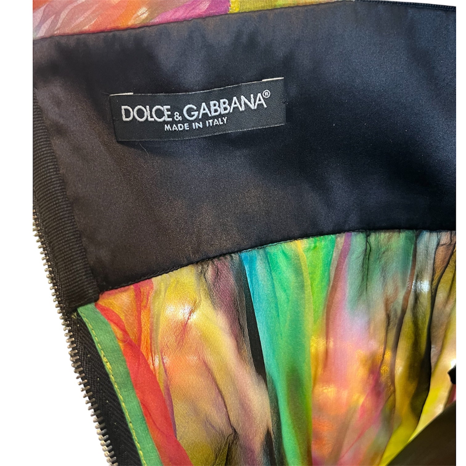 Dolce&Gabbana Multicolor Short Dress, Polyester/Silk